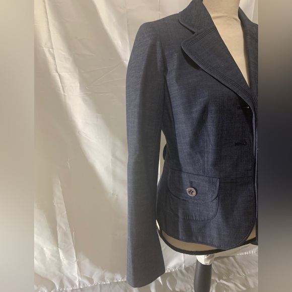 LOFT DENIM LIKE BLAZER SIZE 4 - Picture 4 of 14